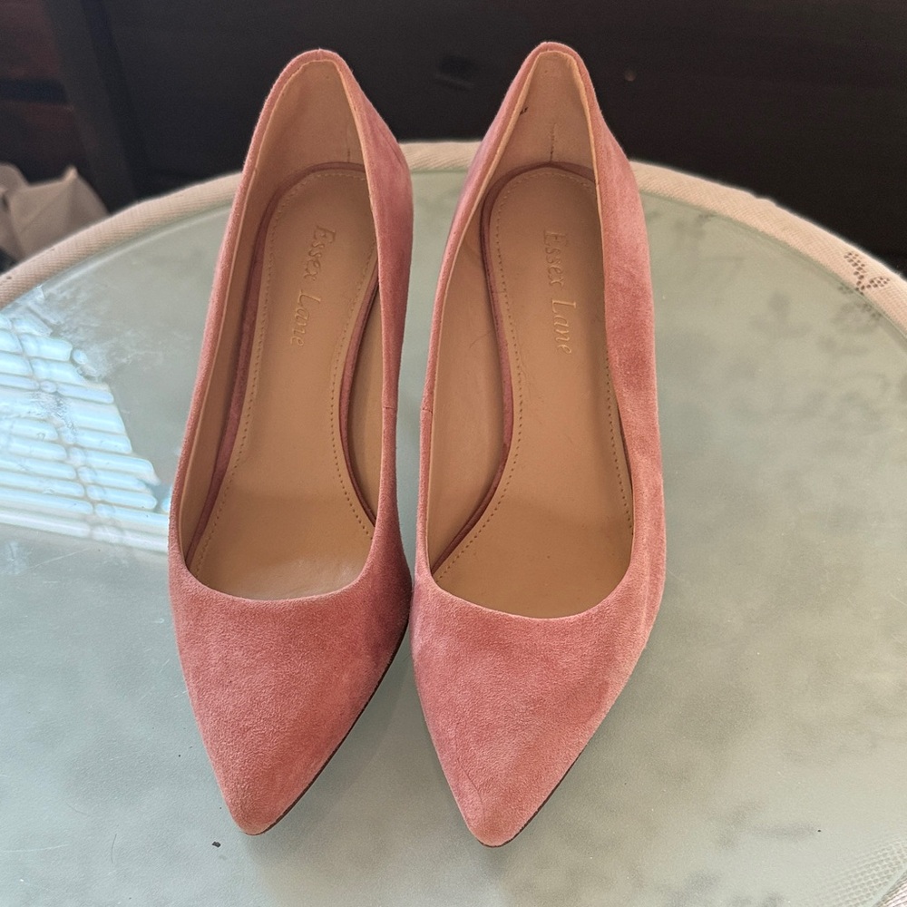 Elegant Pink Suede Women's Pumps